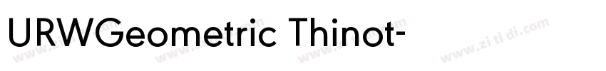 URWGeometric Thinot字体转换
